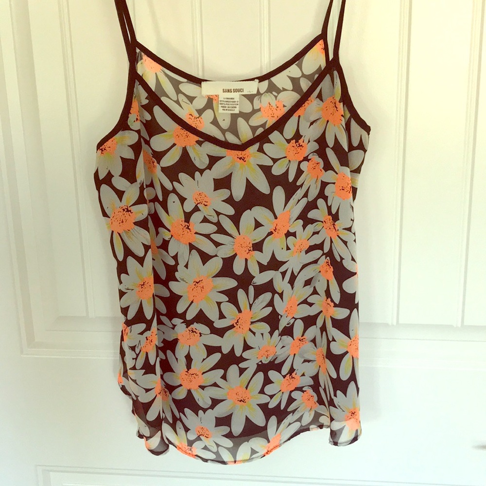 Sunflower neon tank top